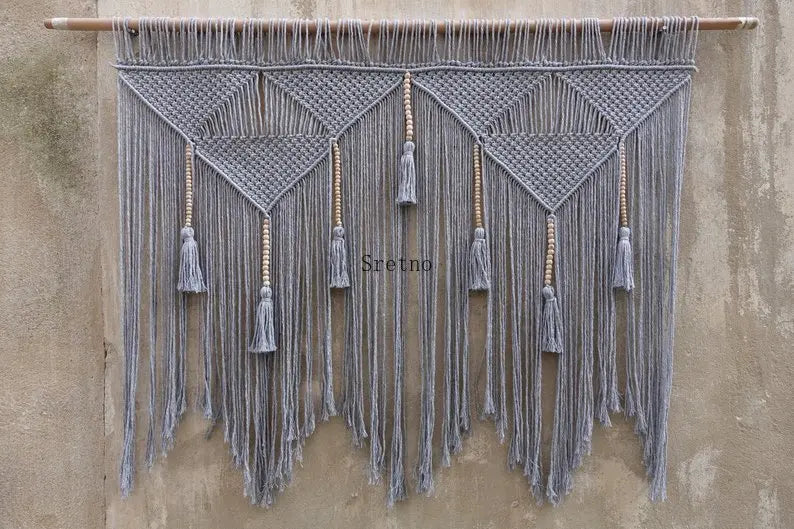 Boho Room Decor Hand Woven Tapestry Macrame Wall Decoration Tapestry Pendant Minimalist Homestay Background Wall Tapestries
