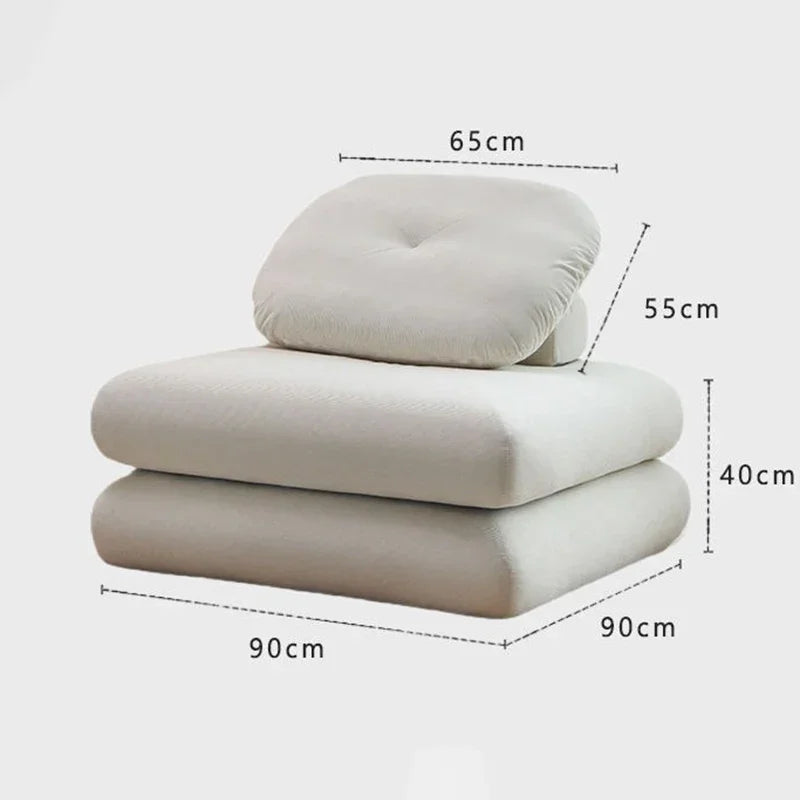 Modern Living Room Sofas Plagable Sofa Bed Comfortable 2- Modes Single Lazy Sofa for Bedroom Puffs Chaise Lounge Home Furniture
