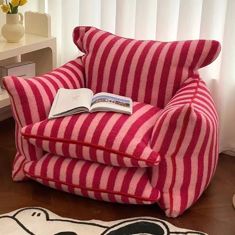Room Lazy Sofa Can Lie Can Sleep Single Sofa Balcony Bedroom Small Sofa Net Red Bed Living Room Furniture