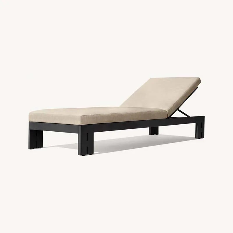 Outdoor Furniture Garden Aluminum Outdoor Sofa Living Single Sofa and Ottoman Set