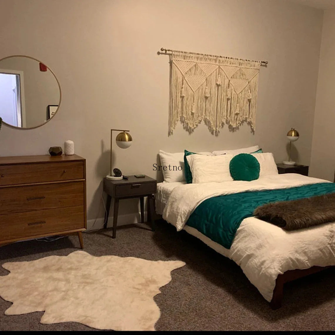 Boho Room Decor Hand Woven Tapestry Macrame Wall Decoration Tapestry Pendant Minimalist Homestay Background Wall Tapestries