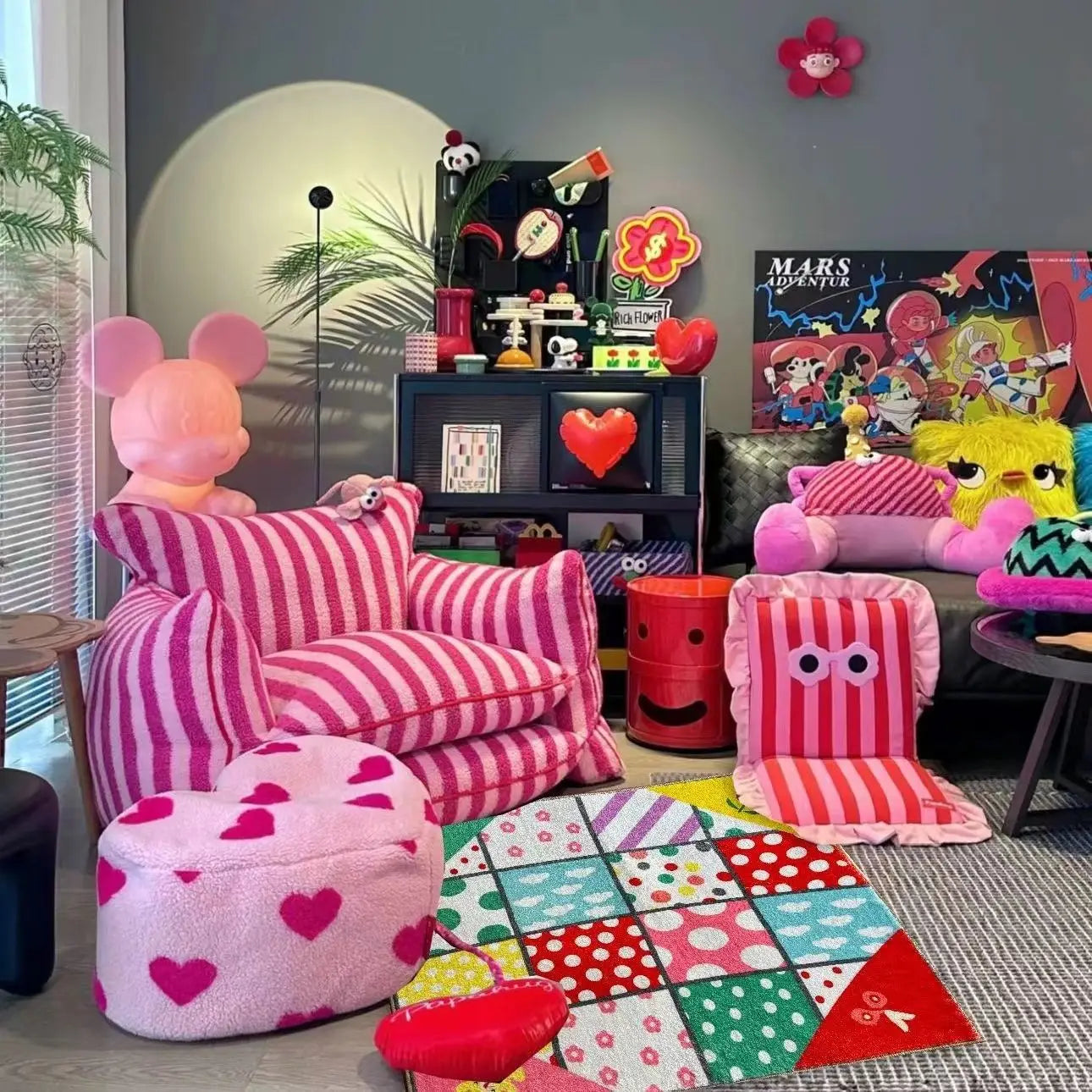 Room Lazy Sofa Can Lie Can Sleep Single Sofa Balcony Bedroom Small Sofa Net Red Bed Living Room Furniture