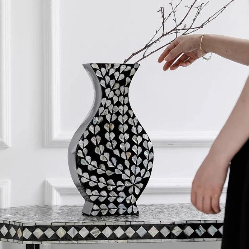 Luxury Vases Flower Arrangement Aesthetic Centerpiece Vases Dining Table Modern Flower Bottles Living Room Home Decoration