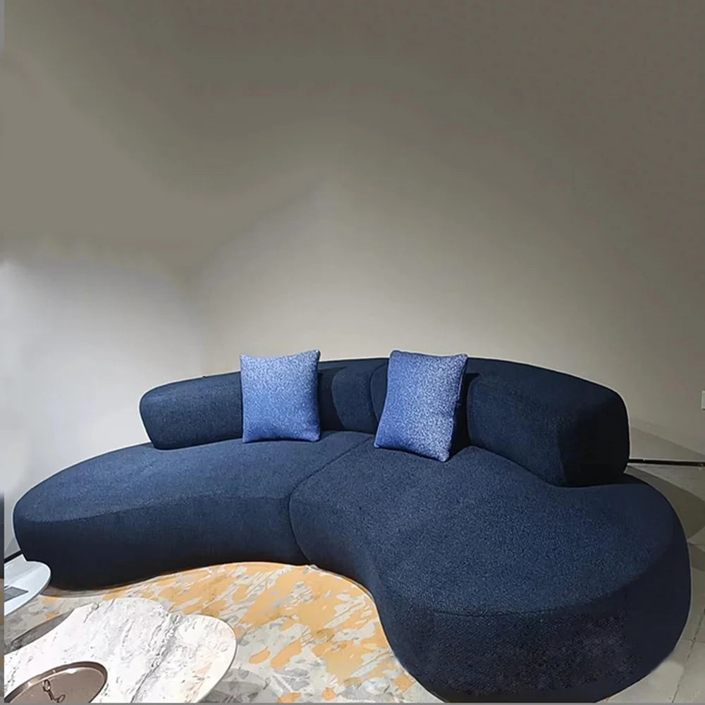 Modern Sofa Living Room Modular Section Corner Fabric Velvet Cloud Convertible 3 Seat Sofa