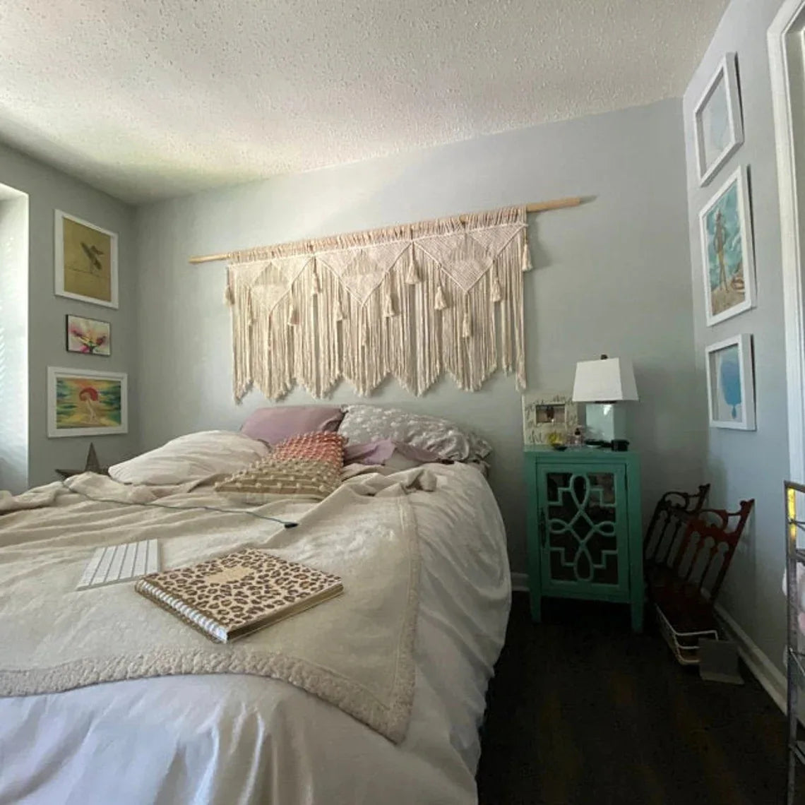 Boho Room Decor Hand Woven Tapestry Macrame Wall Decoration Tapestry Pendant Minimalist Homestay Background Wall Tapestries