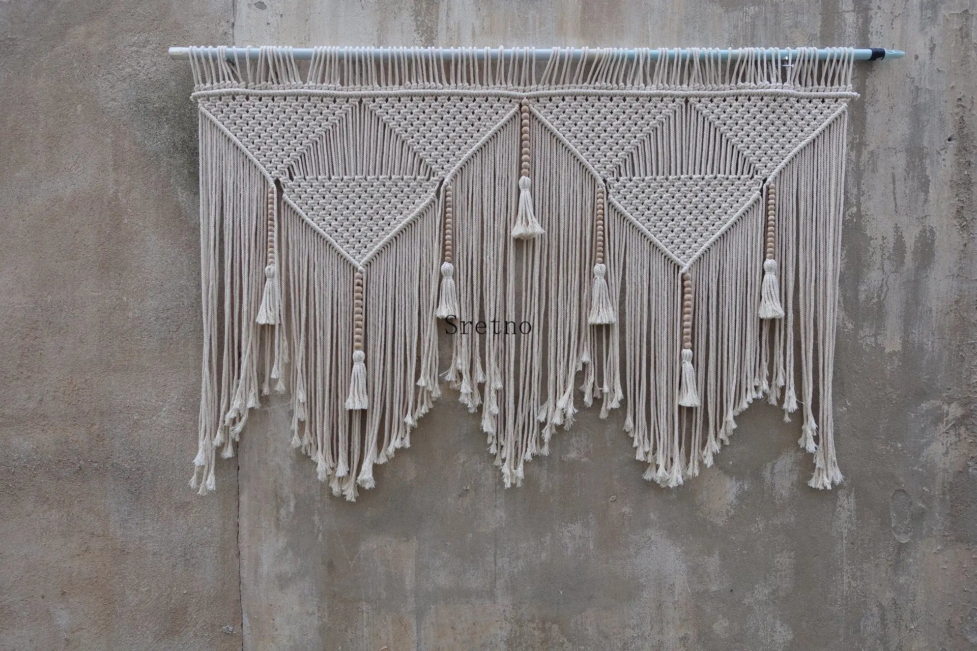 Boho Room Decor Hand Woven Tapestry Macrame Wall Decoration Tapestry Pendant Minimalist Homestay Background Wall Tapestries