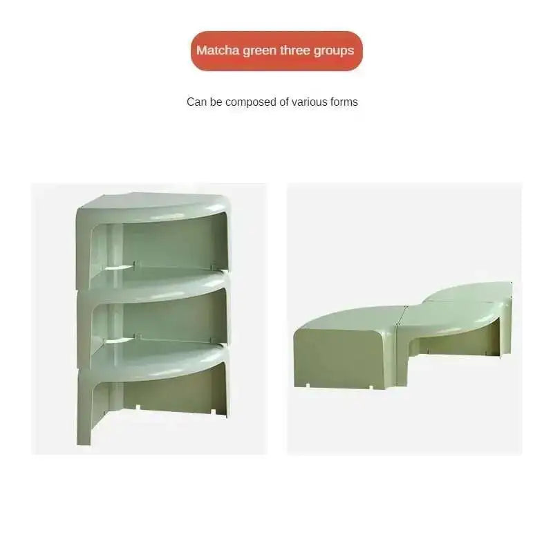 Nordic Round Color Side Table Creative ABS Plastic Coffee Tables Designer Living Room Furniture Modern Home Storage Corner Table