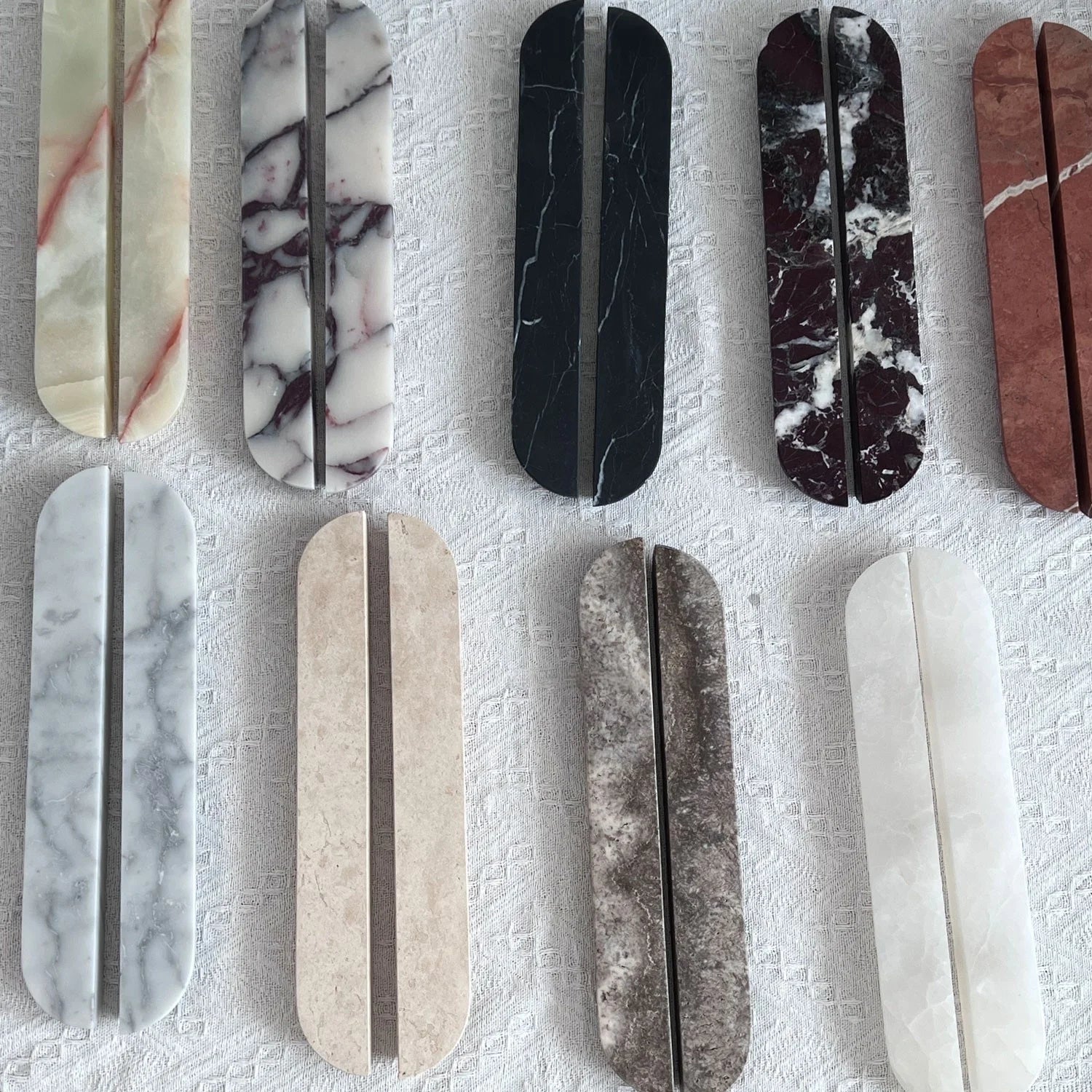 Luxury Natural Marble Handle for Drawers Wardrobes Cabinets Villa Store Home Decorative Handles Room Decoraction Decor
