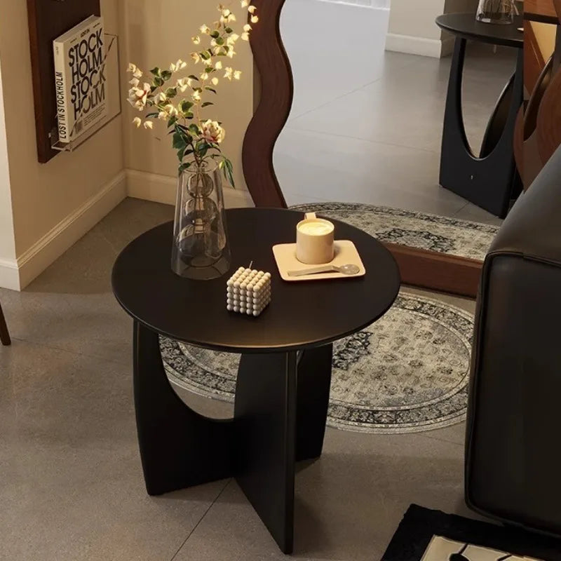 Nordic Solid Wood Round Side Table Simple Modern Small-sized Household Living Room End Tables Universal Creative Home Decoration